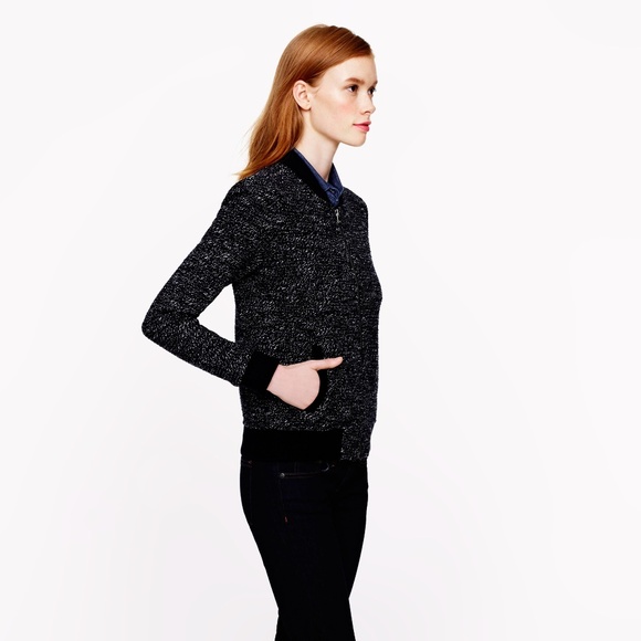 J Crew tweed bomber jacket - Picture 3 of 7